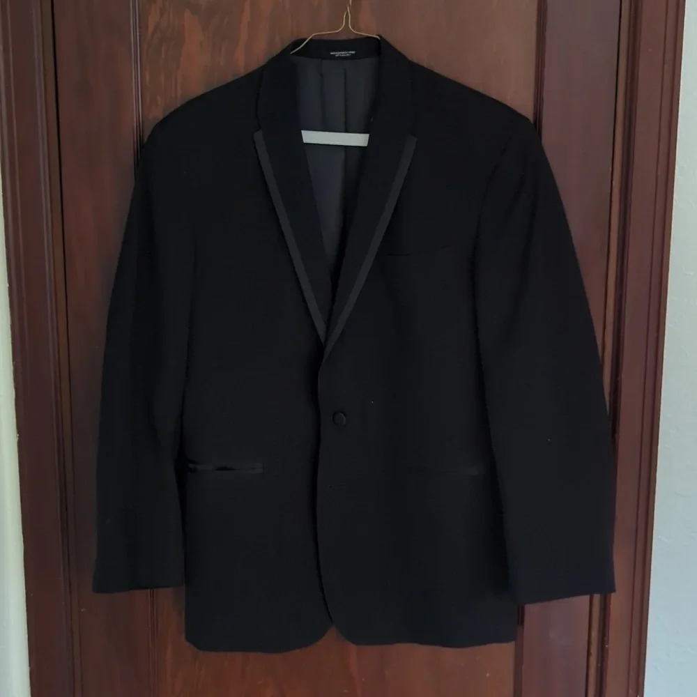 After Six Super 100's Black Formal Wedding Prom Suit Jacket Size Men's 40R